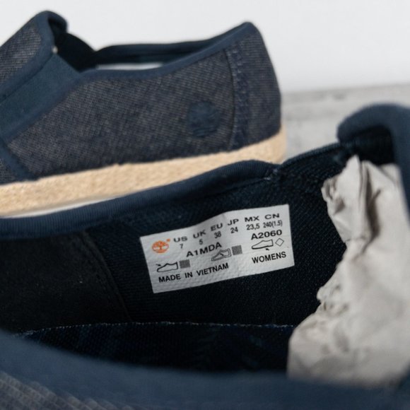 Timberland Loafer Flat Eivissa Sea Slip-on Shoes Espadrille Denim 7 - Picture 7 of 7